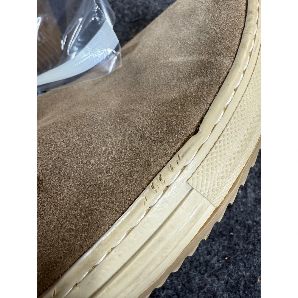 Mens Suede Chukka‎ Boots Desert Boots Made in Italy Size 44 Taupe Lace Up